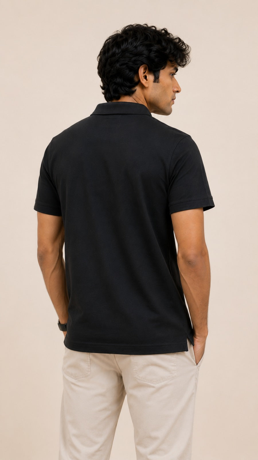 Mens Tshirt Polo Neck with half sleeves