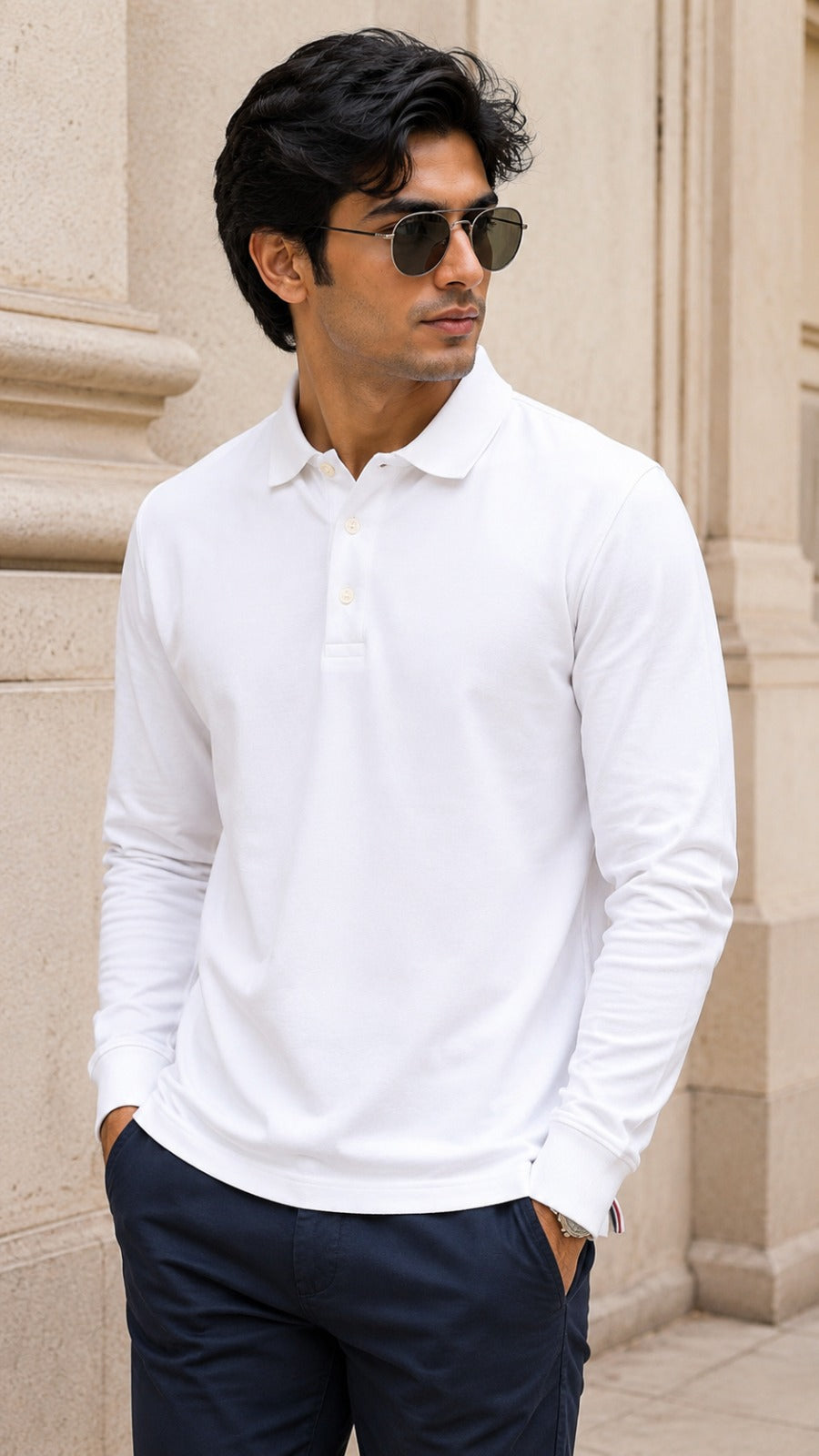 Mens Tshirt Polo Neck with Full sleeves