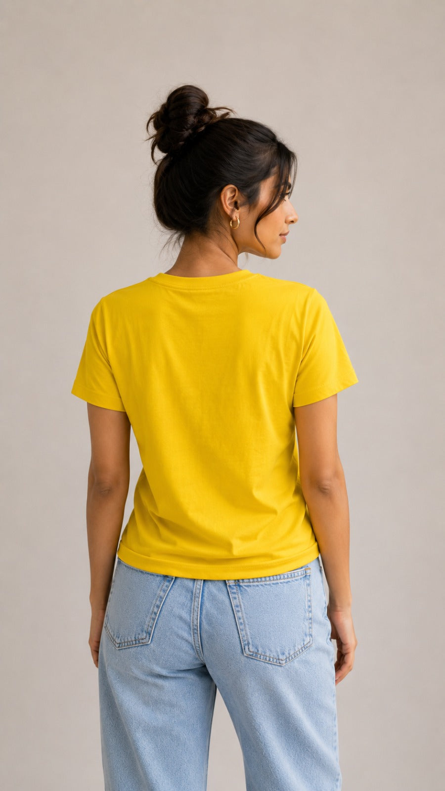 Womens Tshirt Crew Neck with Half sleeves