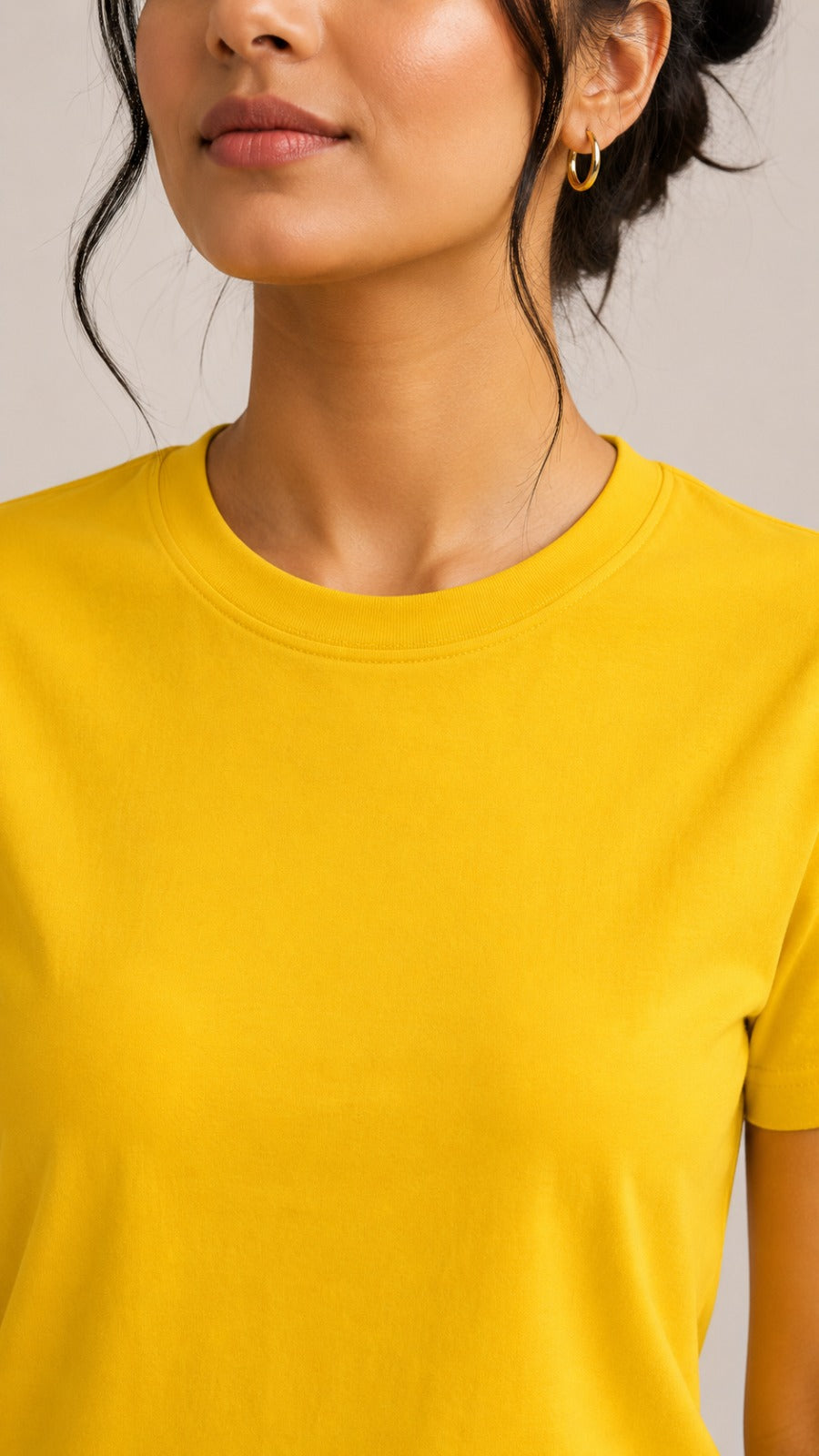 Womens Tshirt Crew Neck with Half sleeves