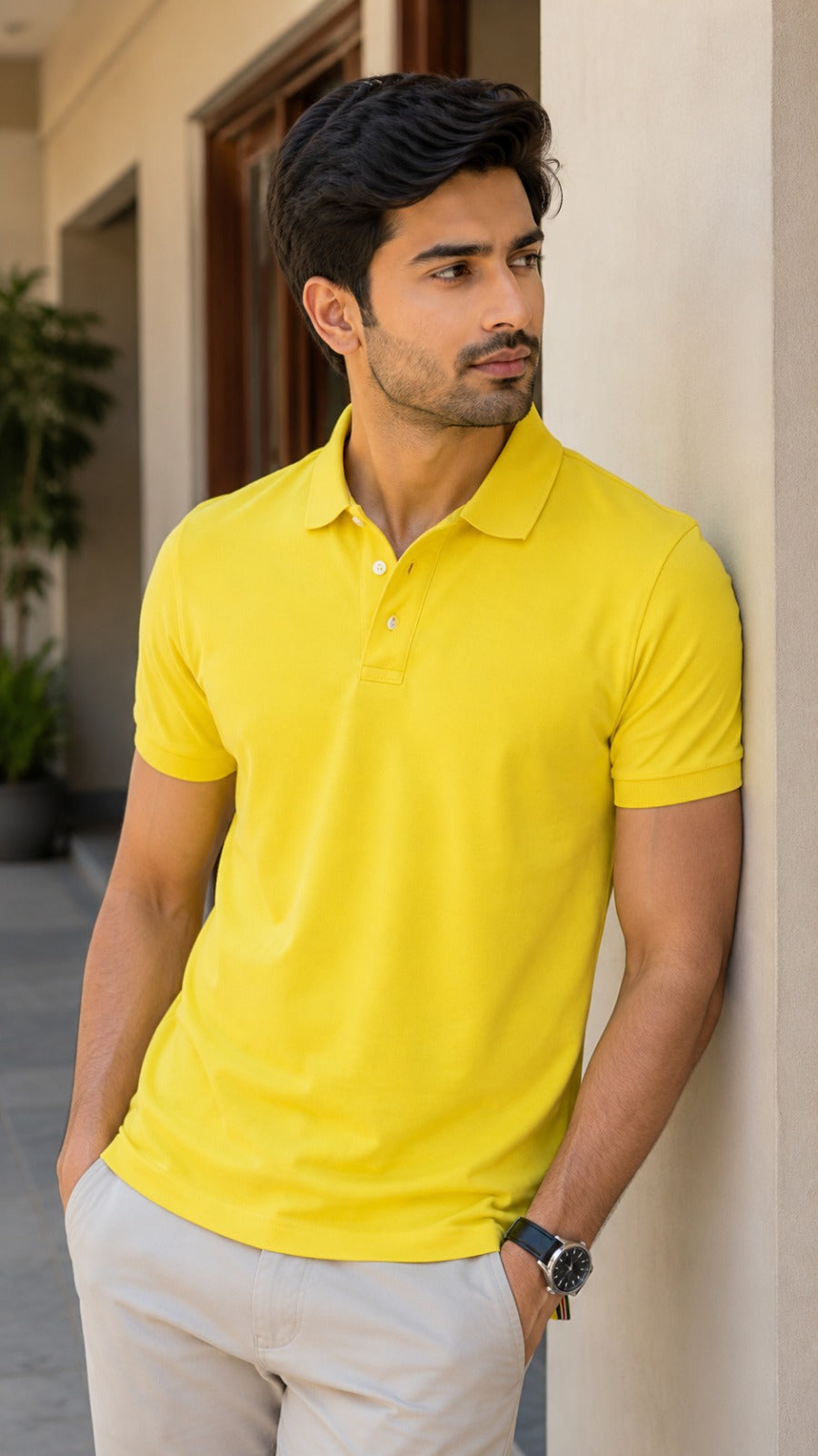 Mens Tshirt Polo Neck with half sleeves