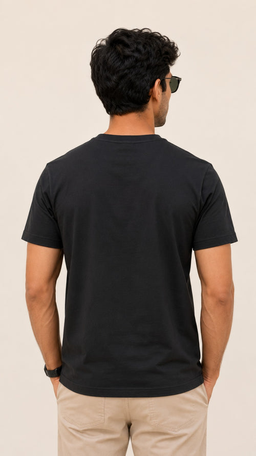 Mens Tshirt Crew Neck with half sleeves