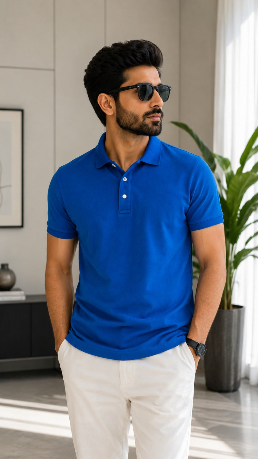 Mens Tshirt Polo Neck with half sleeves