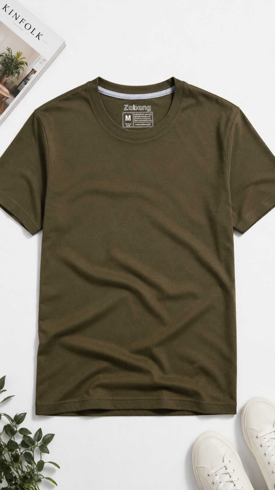 Mens Tshirt Crew Neck with half sleeves